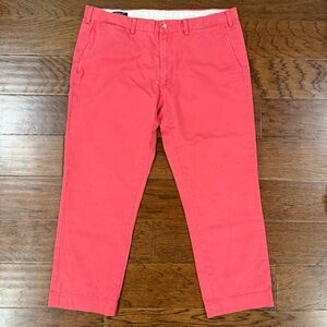 Polo Ralph Lauren Pants Mens Stretch Slim Fit Chino 36x26 (see Desc) Coral